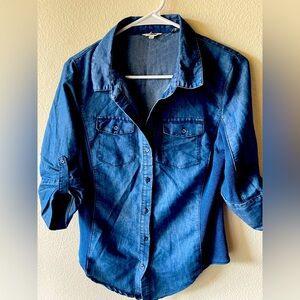 Soft Jean dress top